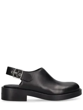 Courreges Leather Gogo Clogs