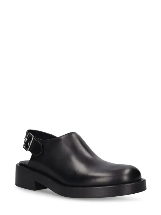 Courreges Leather Gogo Clogs