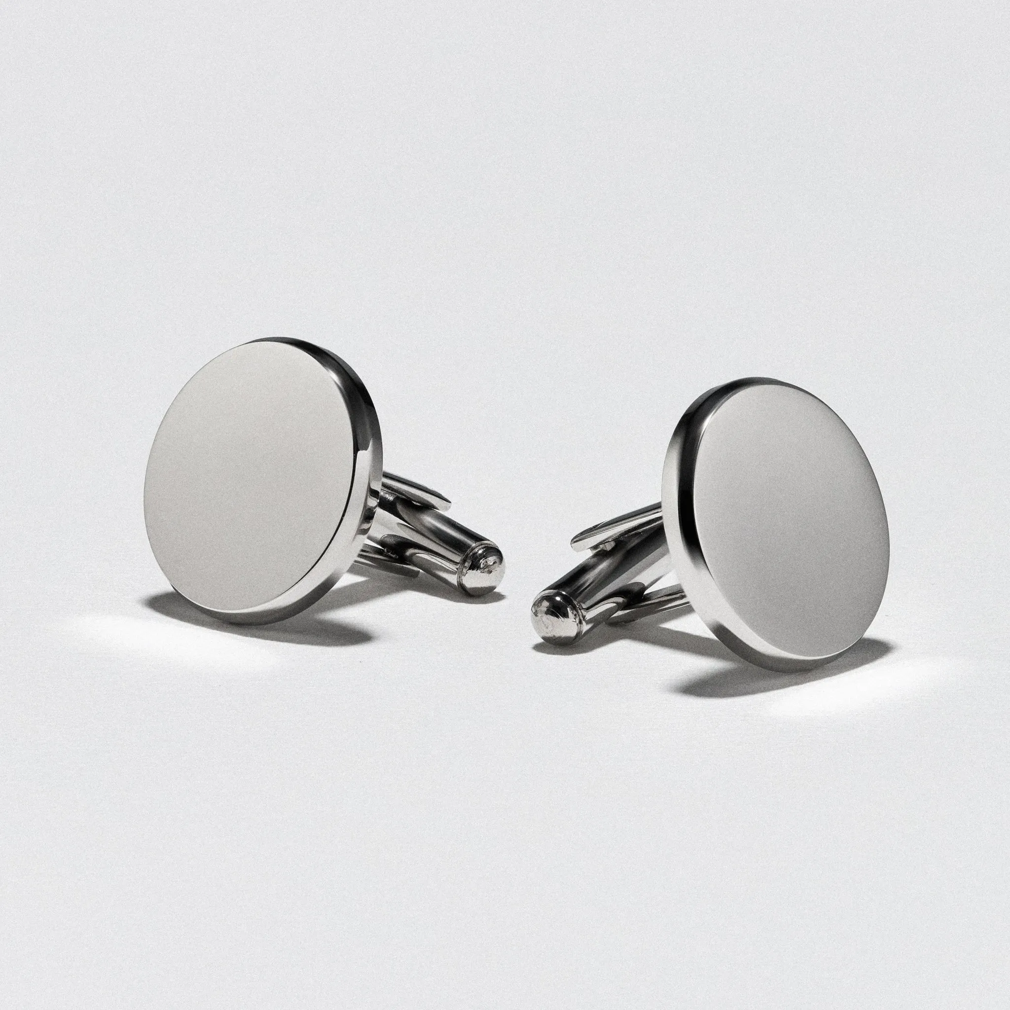 Polished Stainless Steel Custom Cufflinks