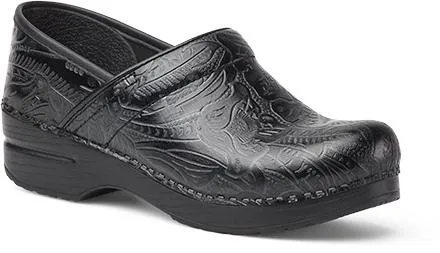 Dansko Professional Black Tooled Slip-on