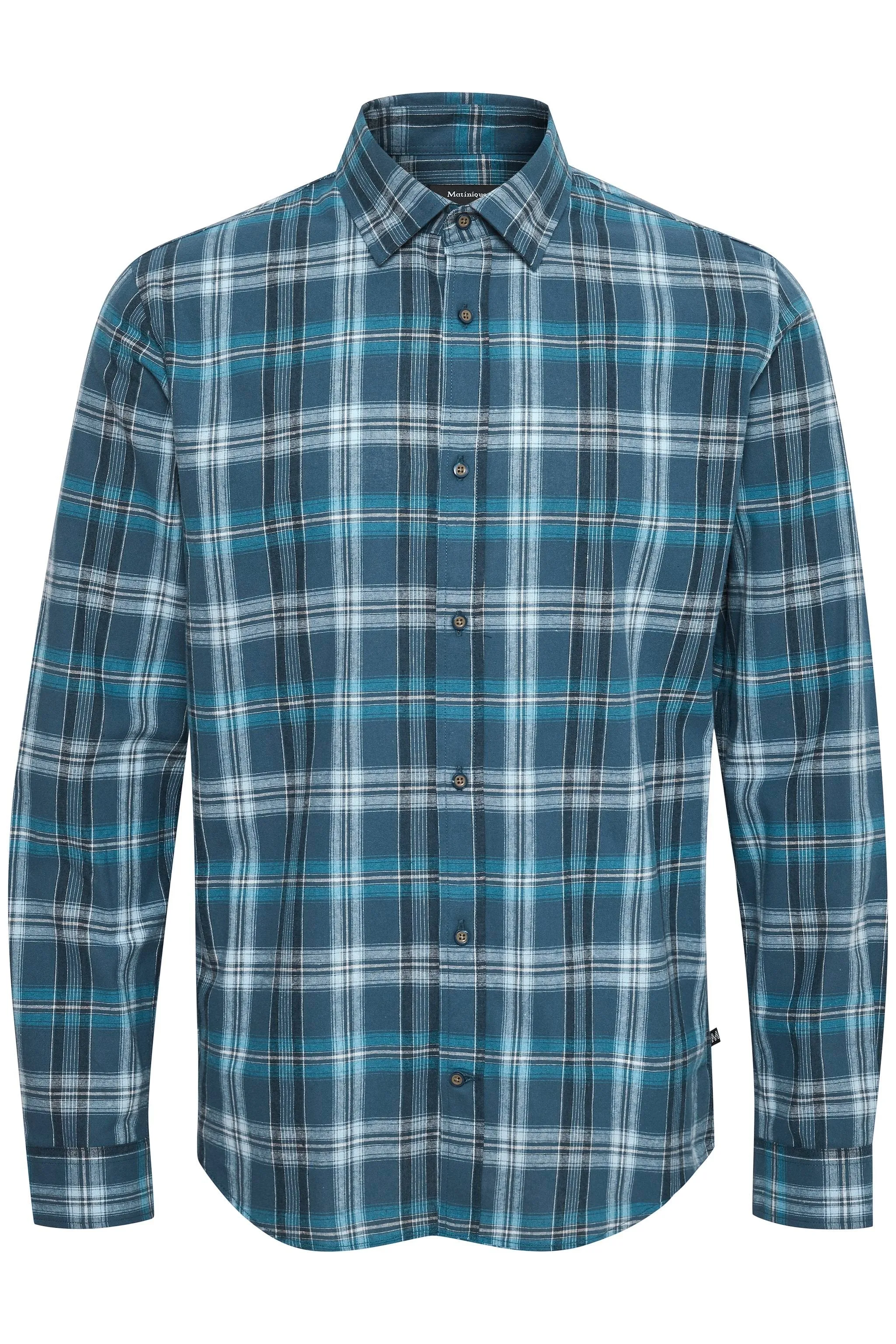 Dark Navy Plaid Matinique Shirt