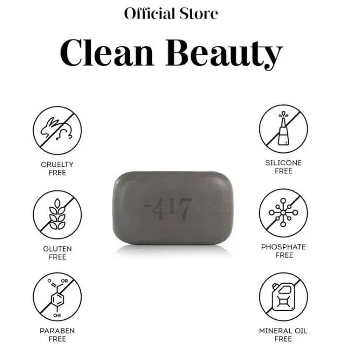 Dead Sea Vegan Black Dead Sea Mud Soap Mineral Cleanser