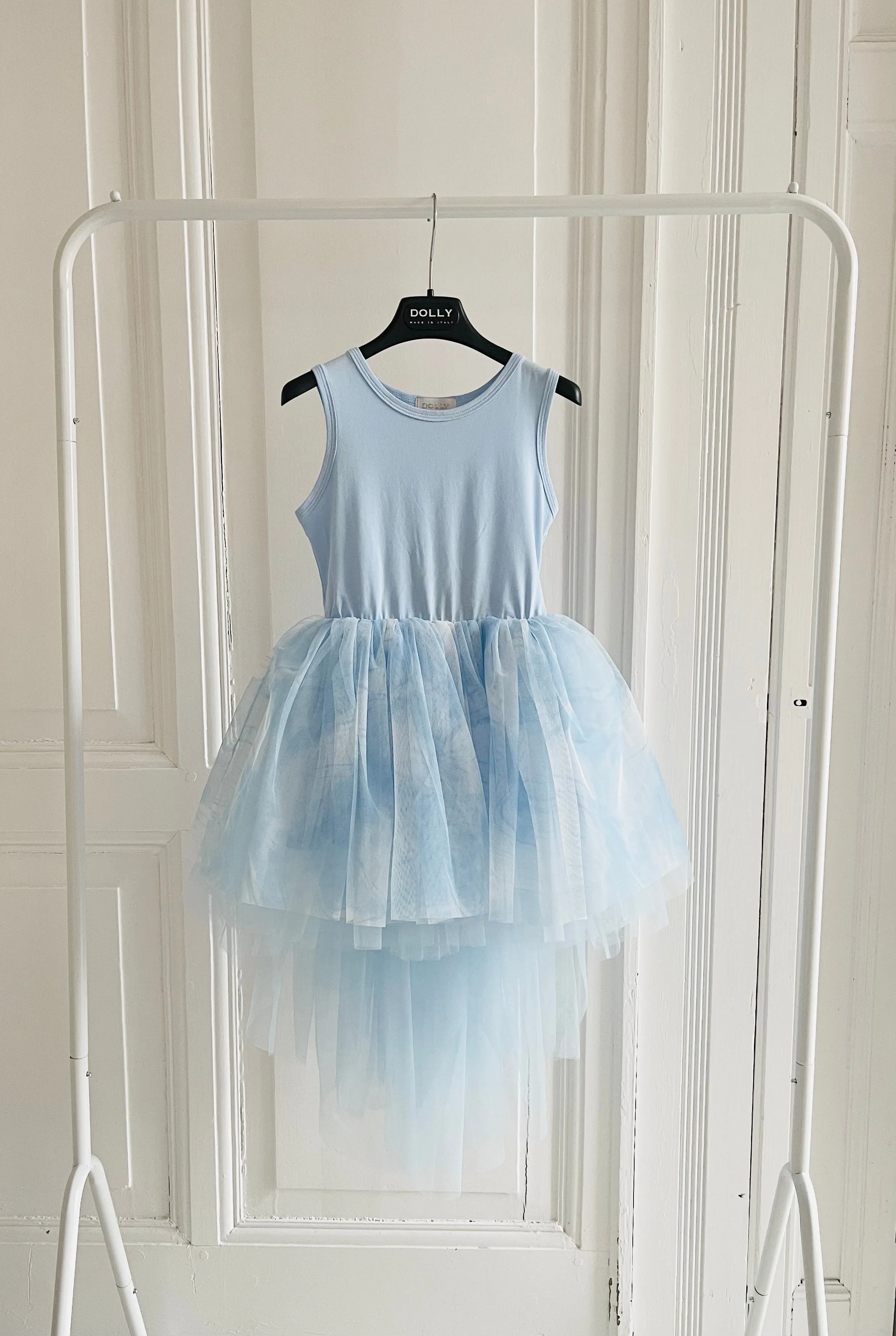 Blue Clouds Sky High-Low Tutu Dress