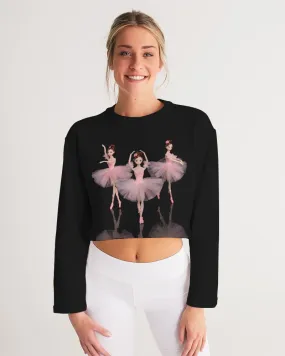 Pink Ballerina Dolls Cropped Sweatshirt