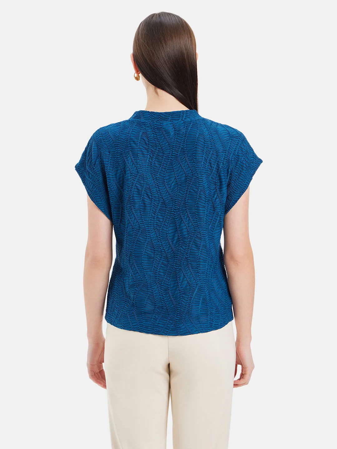 Textured Top Dorothy Half Sleeves