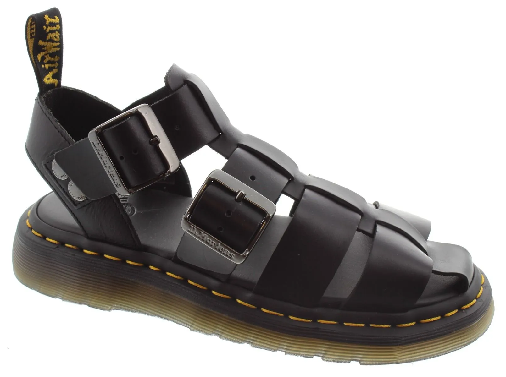 DR MARTENS Ladies Black Garin Fisherman Sandals