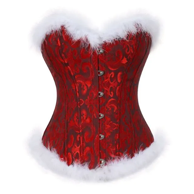 Dark Red Burlesque Corset