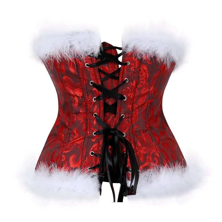 Dark Red Burlesque Corset