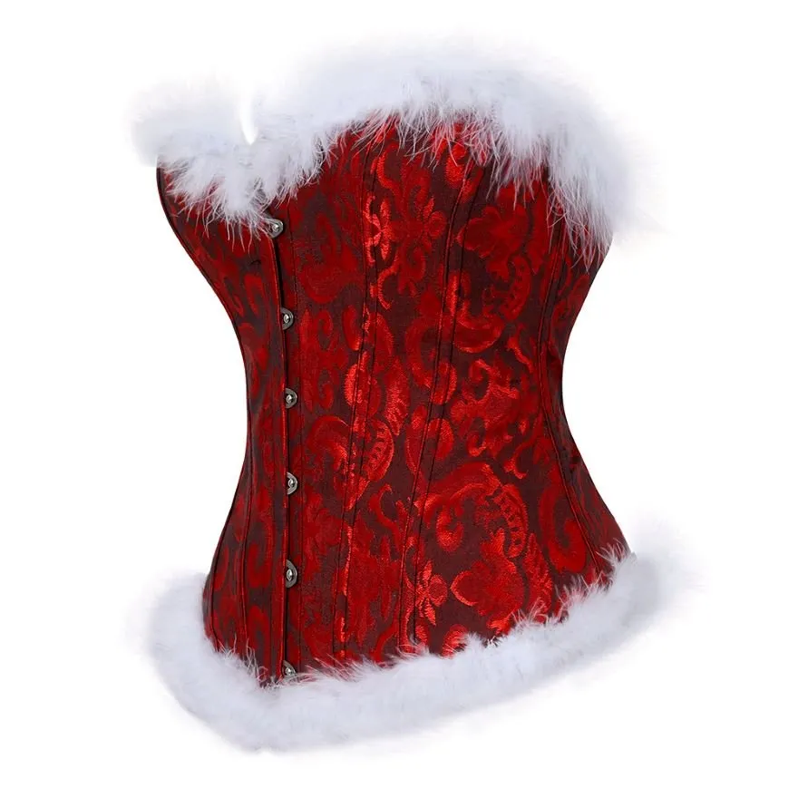 Dark Red Burlesque Corset