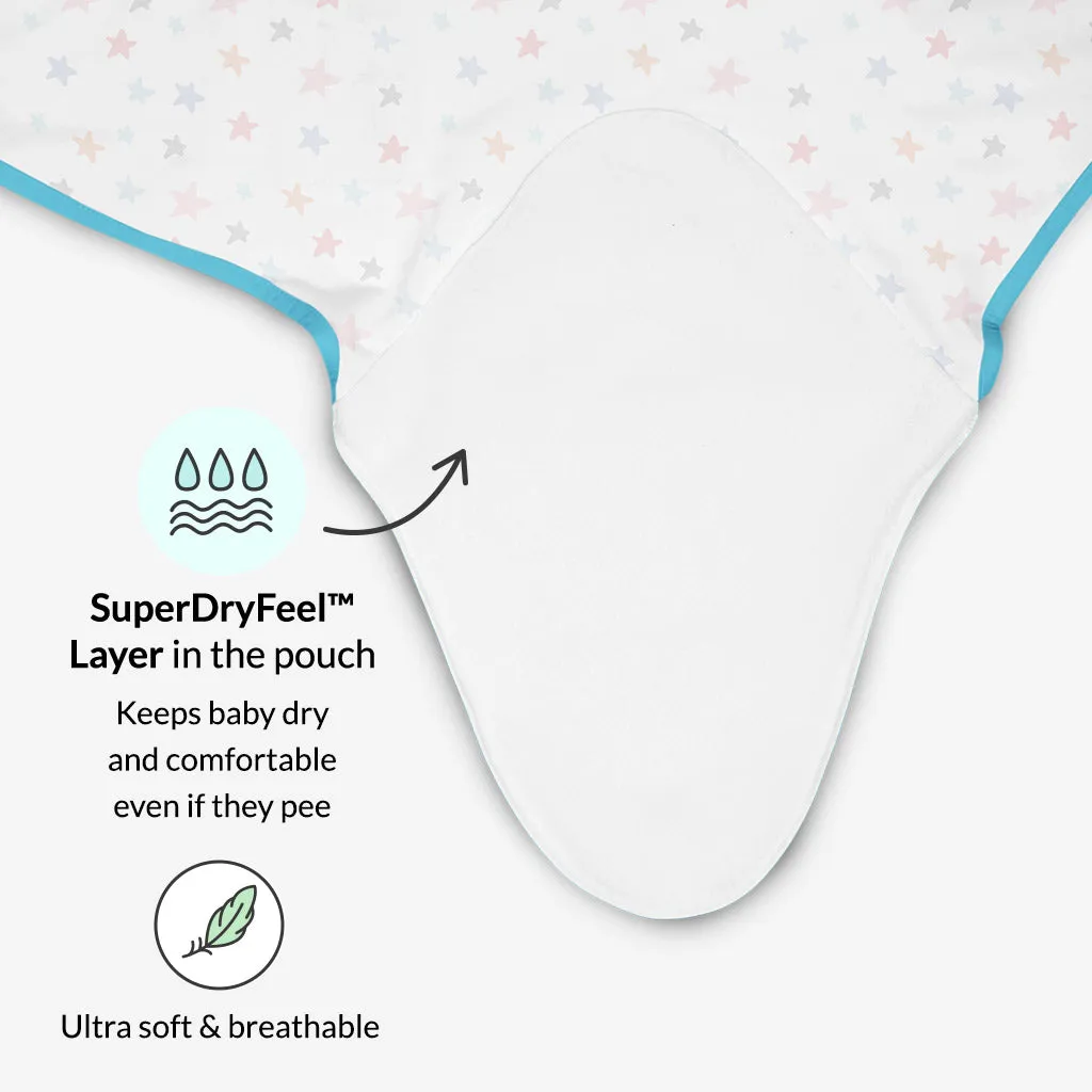 DryFeel Langot + Dry Feel Swaddle Wrap + Wipes-40 Pack Stay Dry Combo