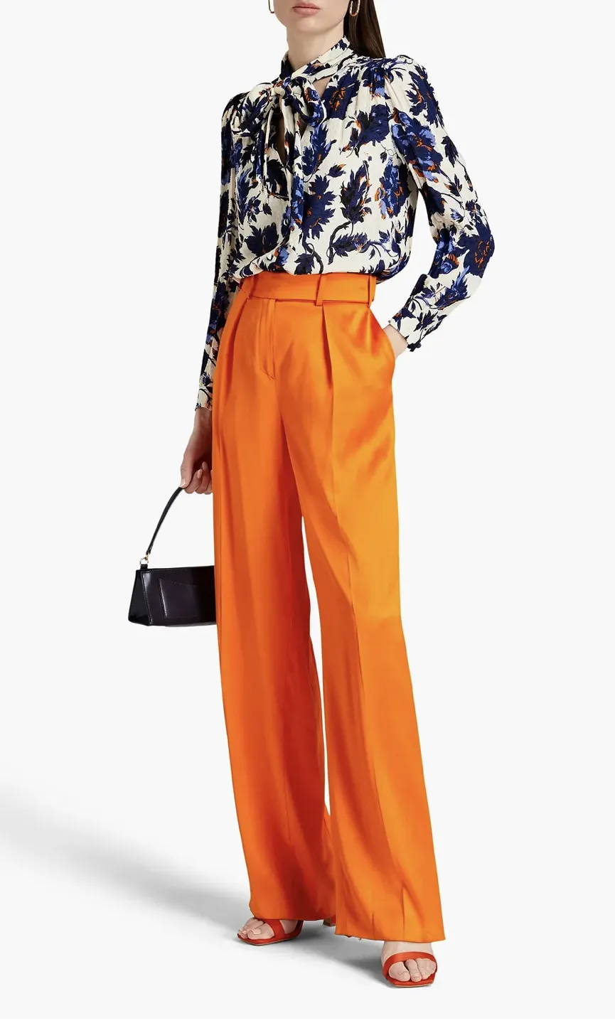 Floral Long Sleeves Party Style Blouse by DIANE von FURSTENBERG