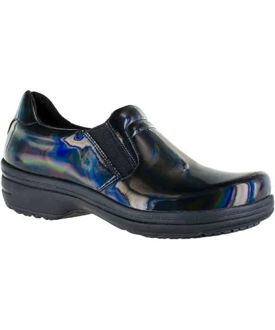 Easy Works Bind Women's Patent Leather Slip-On Clogs