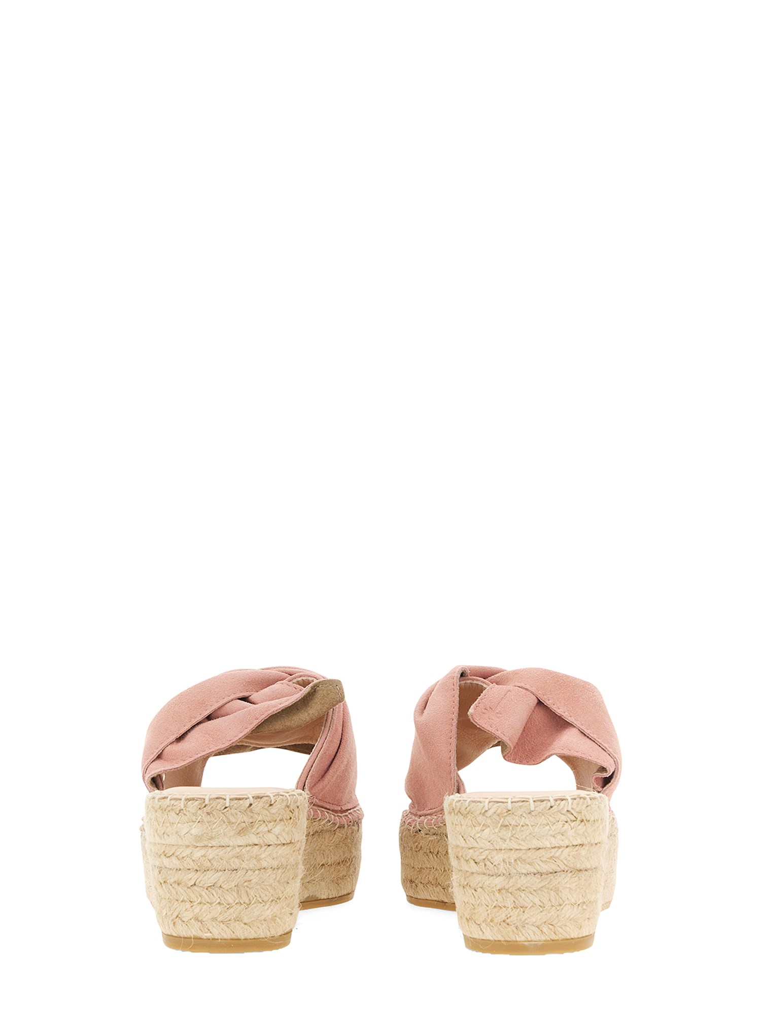 Manebi Leather Knot Platform Sandal