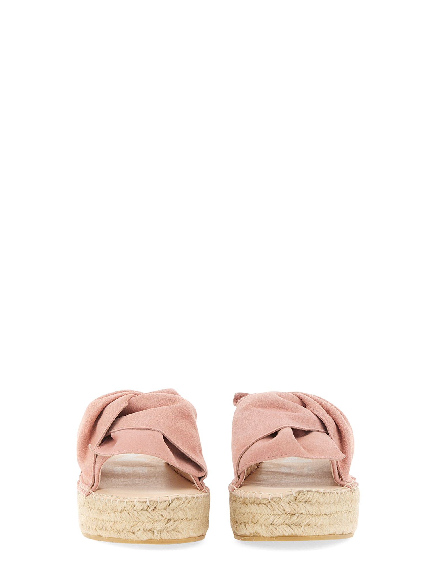 Manebi Leather Knot Platform Sandal