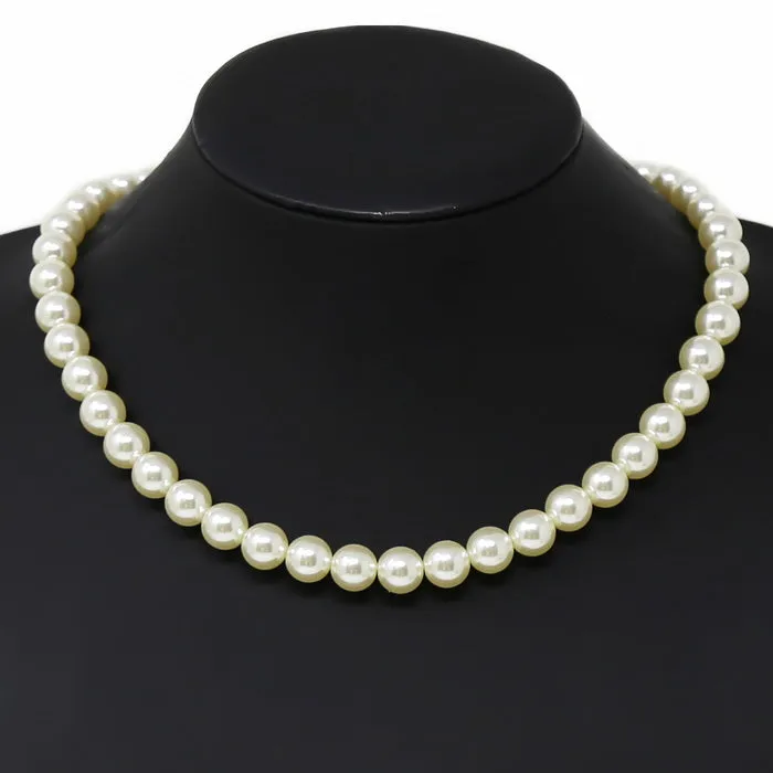 Pearl Beaded Short Necklace