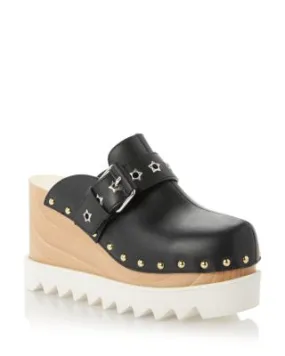 Elyse Alter Studded Platform Wedge Clogs