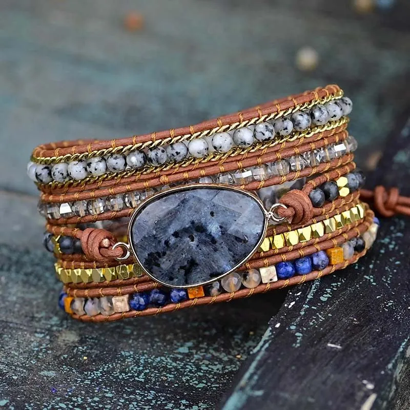 Labradorite Wrap Bracelet