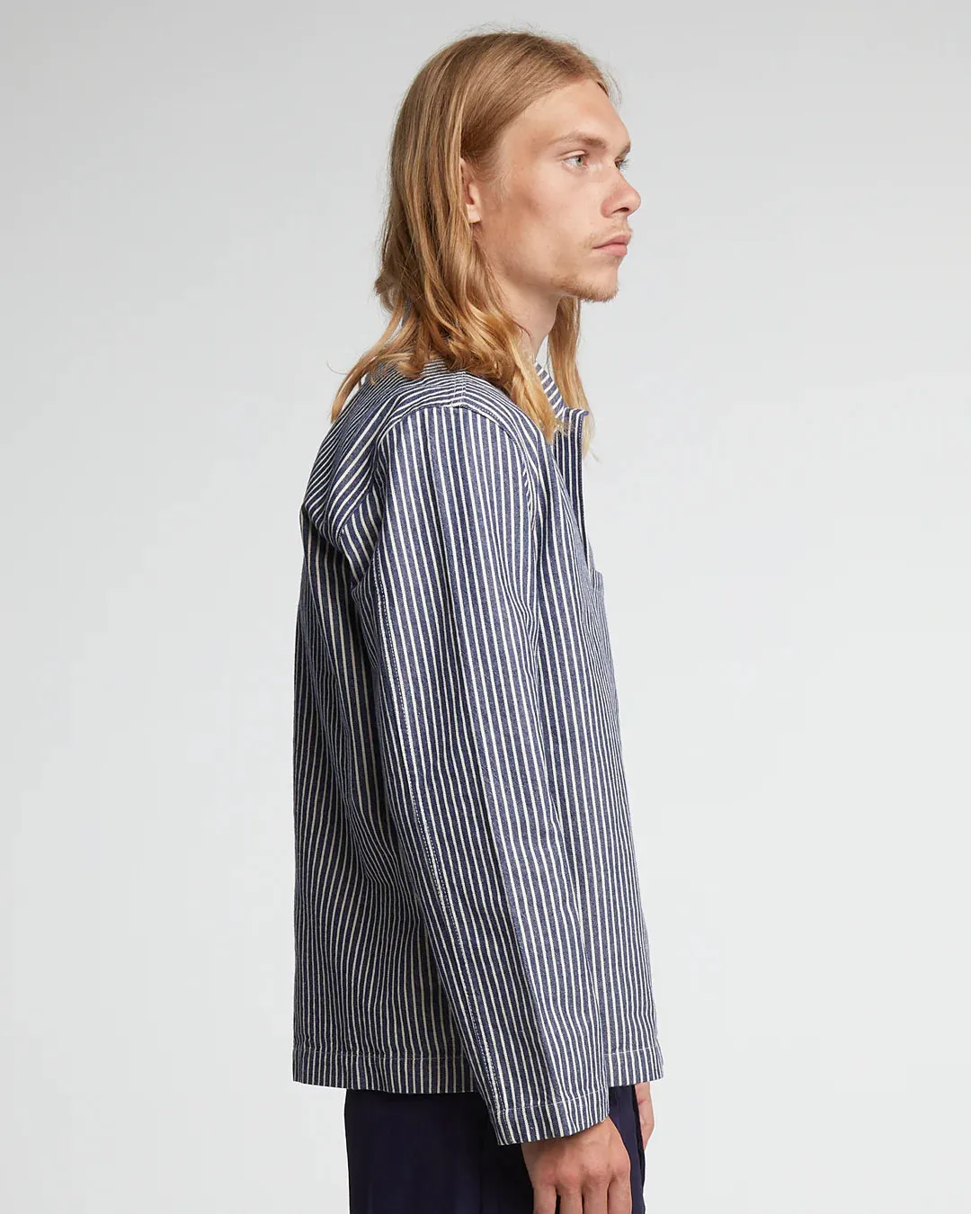 EAT DUST Striped Fisherman Shirt