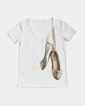 Gold V-Neck Tee