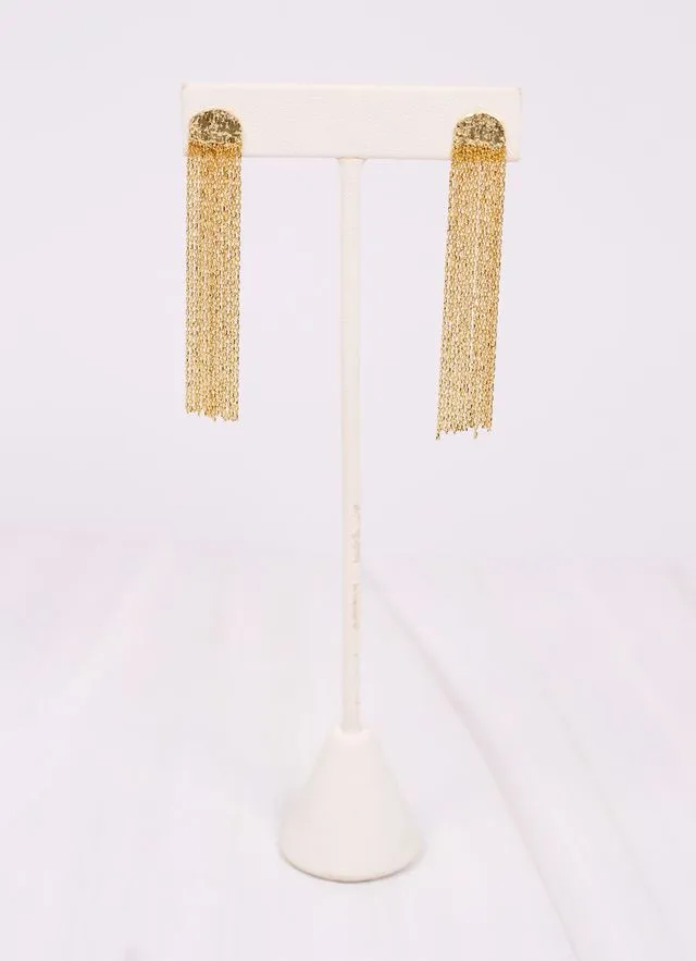 Gold Bridget Fringe Earring