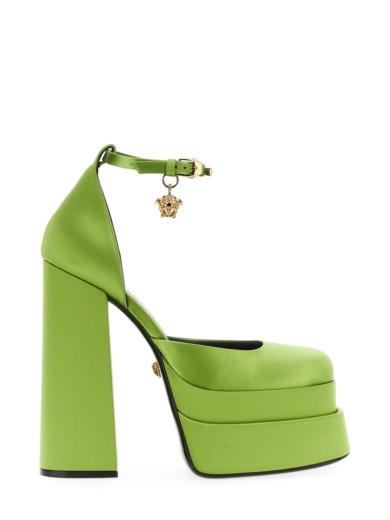 Versace Leather Medusa Platform Pumps