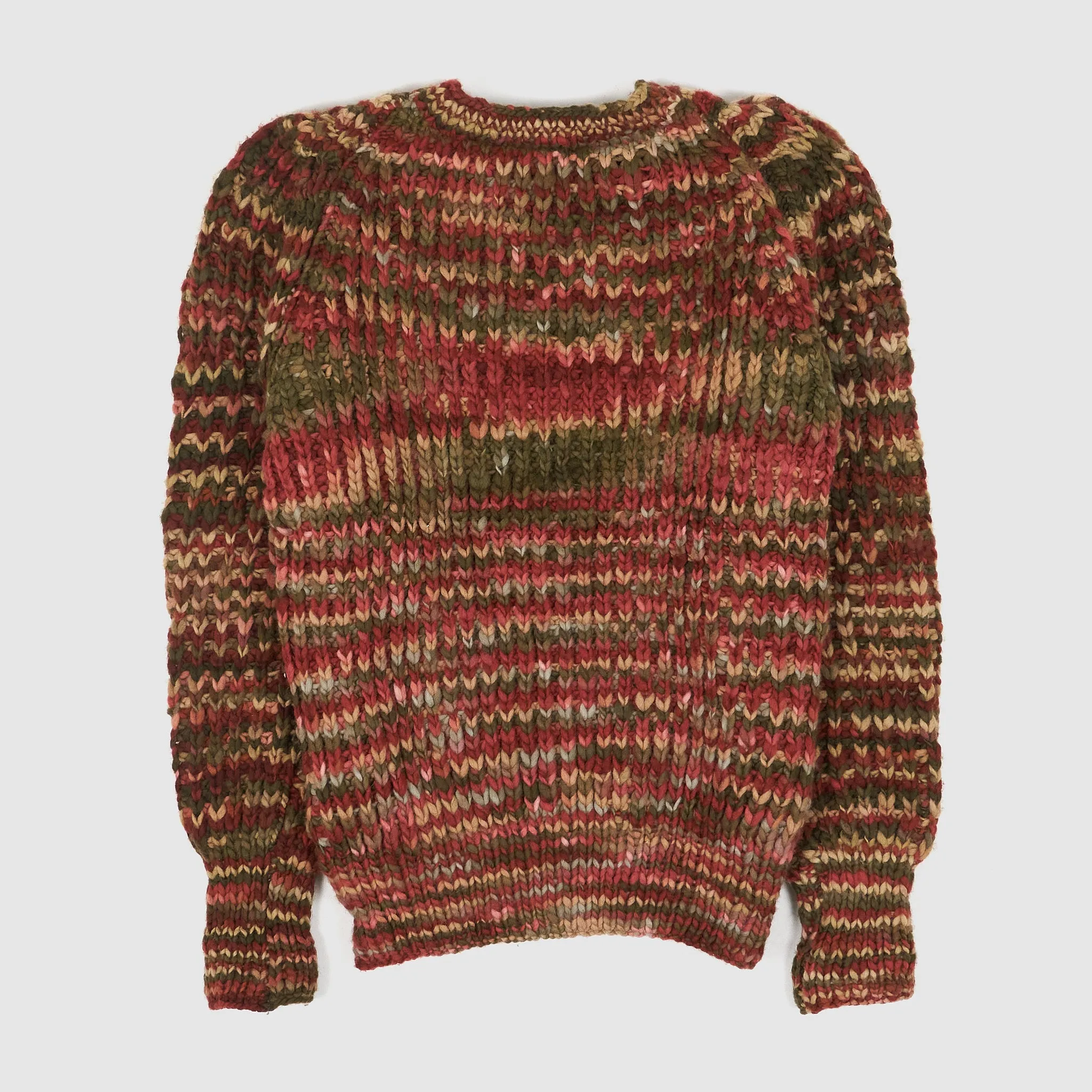 Hand-Knit Crew Neck Pullover by Chamula