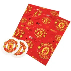 Manchester United FC Gift Wrap with Text