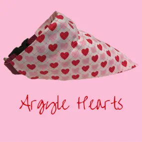 Argyle Hearts Bandana