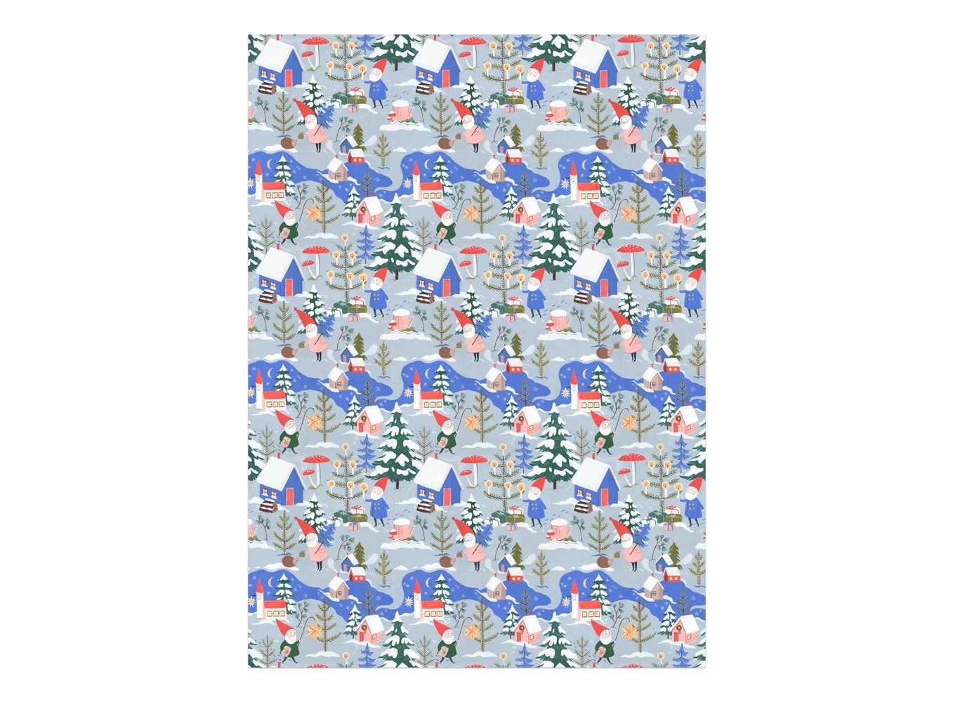 Festive Gnomes Wrap Sheet