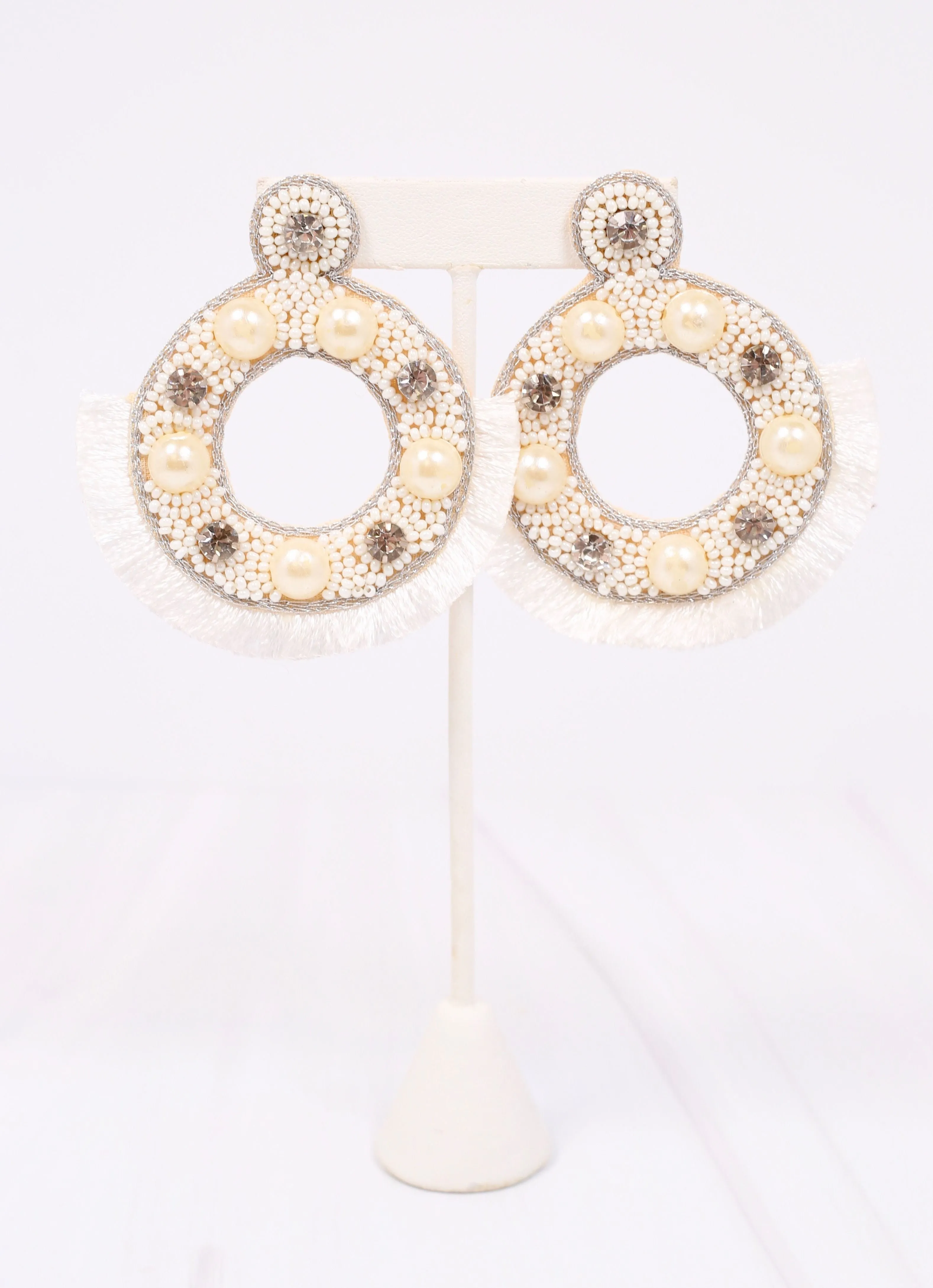 Ivory Mercier Embellished Earring