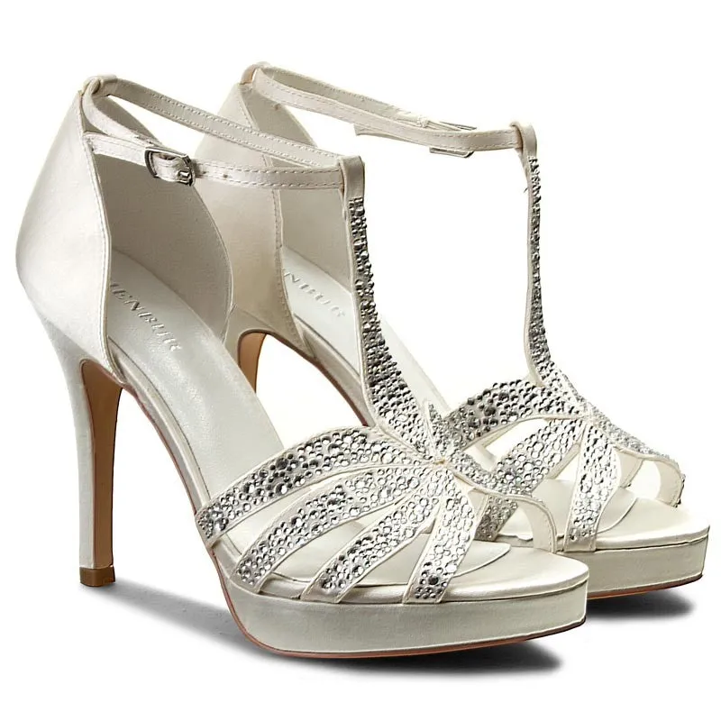 Ivory Platform Sandal 07256