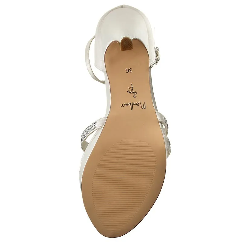 Ivory Platform Sandal 07256