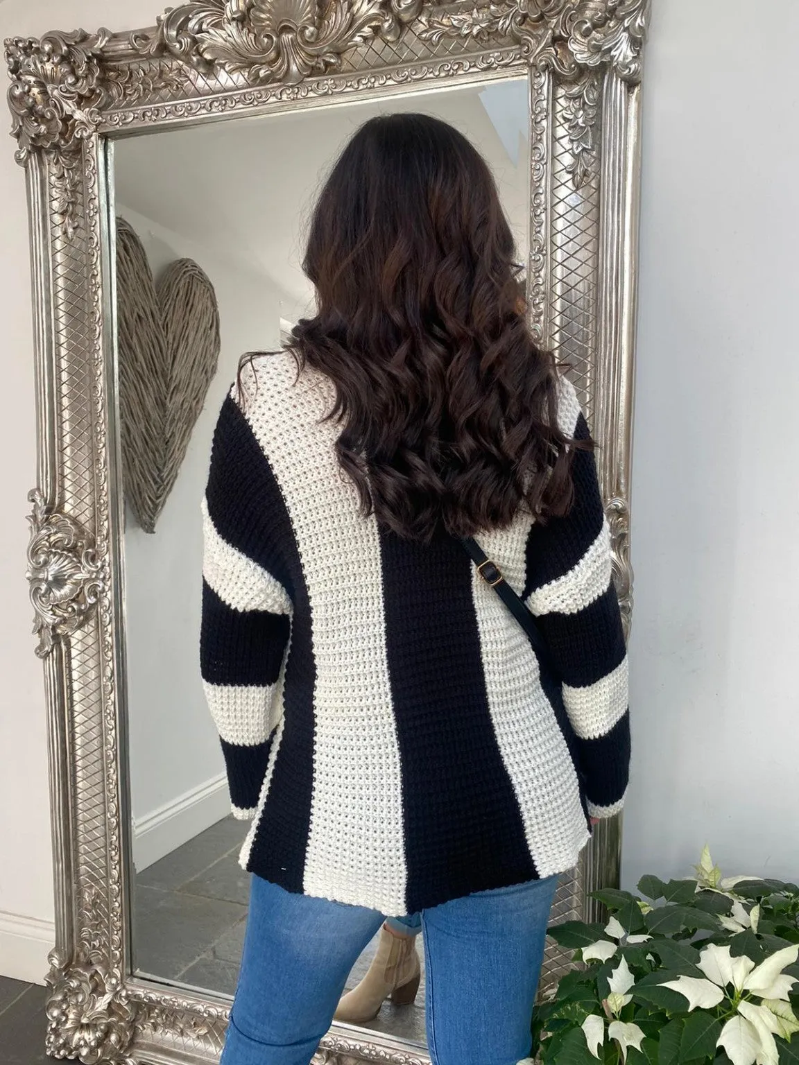 Vertical Stripe Knitted Jumper Joelle