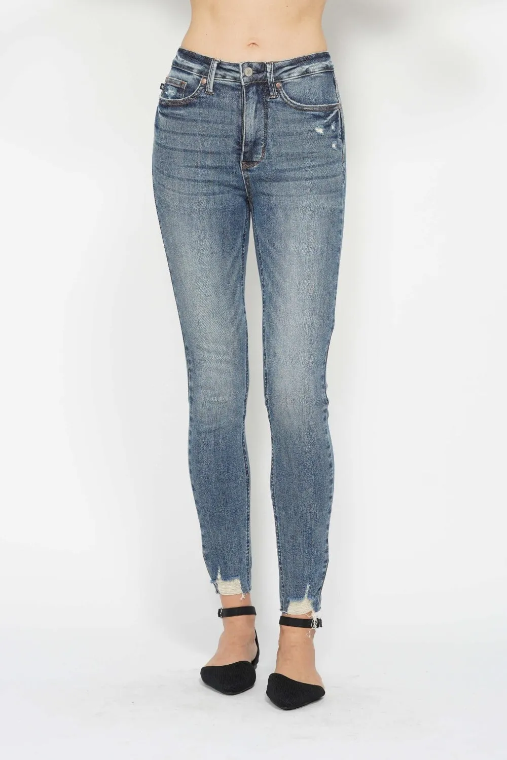 Judy Blue Tummy Control Distressed Skinny Jeans