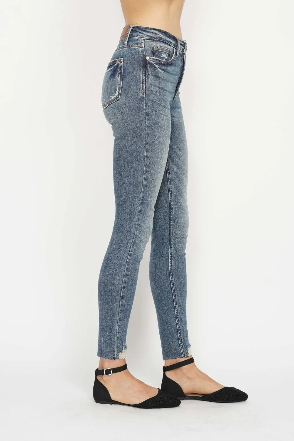 Judy Blue Tummy Control Distressed Skinny Jeans