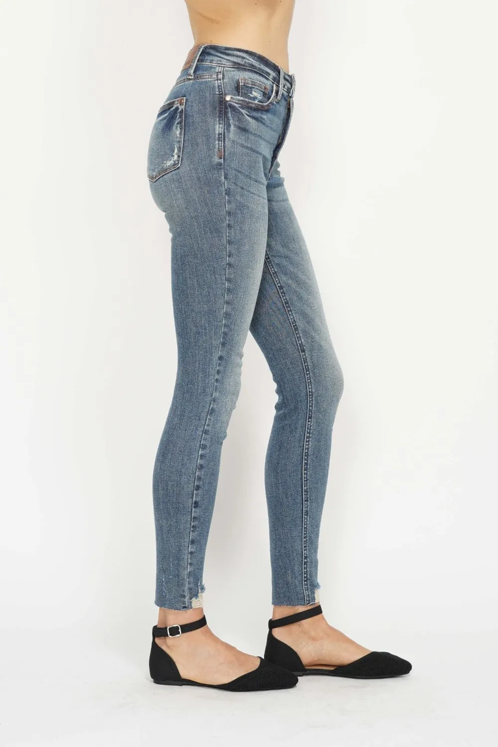 Judy Blue Tummy Control Distressed Skinny Jeans