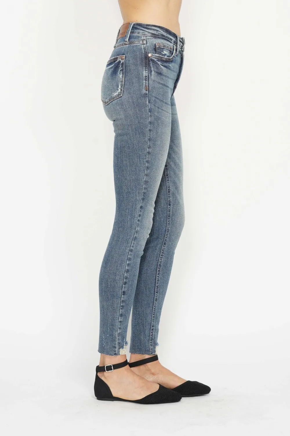 Judy Blue Tummy Control Distressed Skinny Jeans