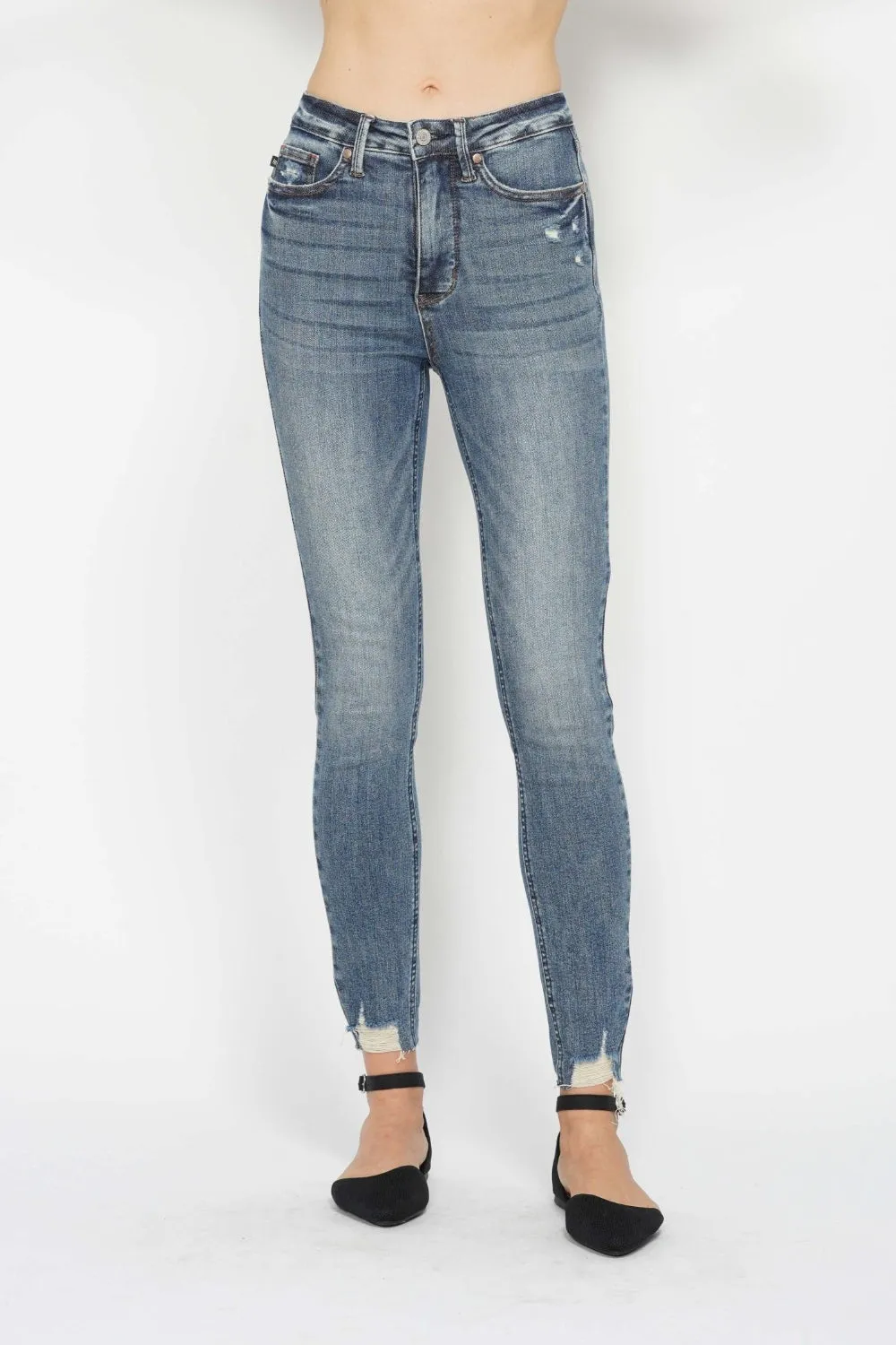 Judy Blue Tummy Control Distressed Skinny Jeans