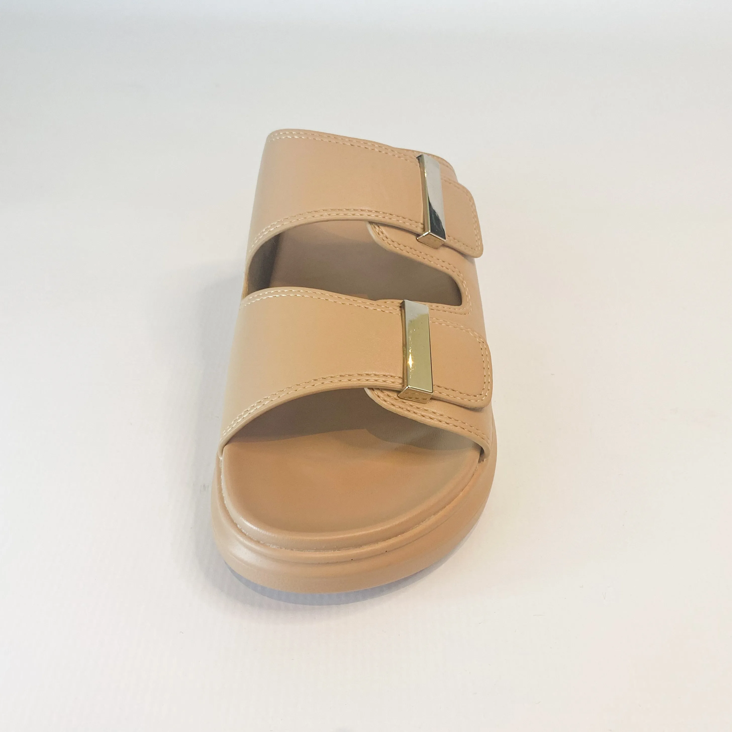 Beige Double Strap Sandal