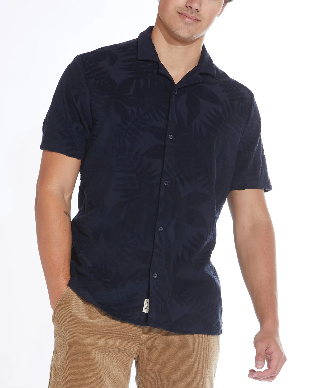 Dark Navy Knit Resort Shirt