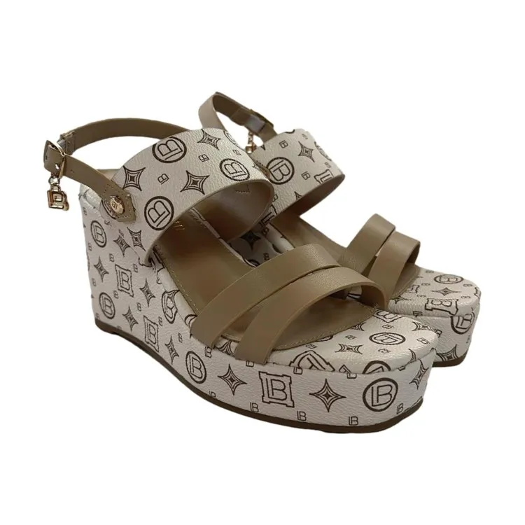 Laura Biagiotti 8450 Zeeppa Donna Platform Beige