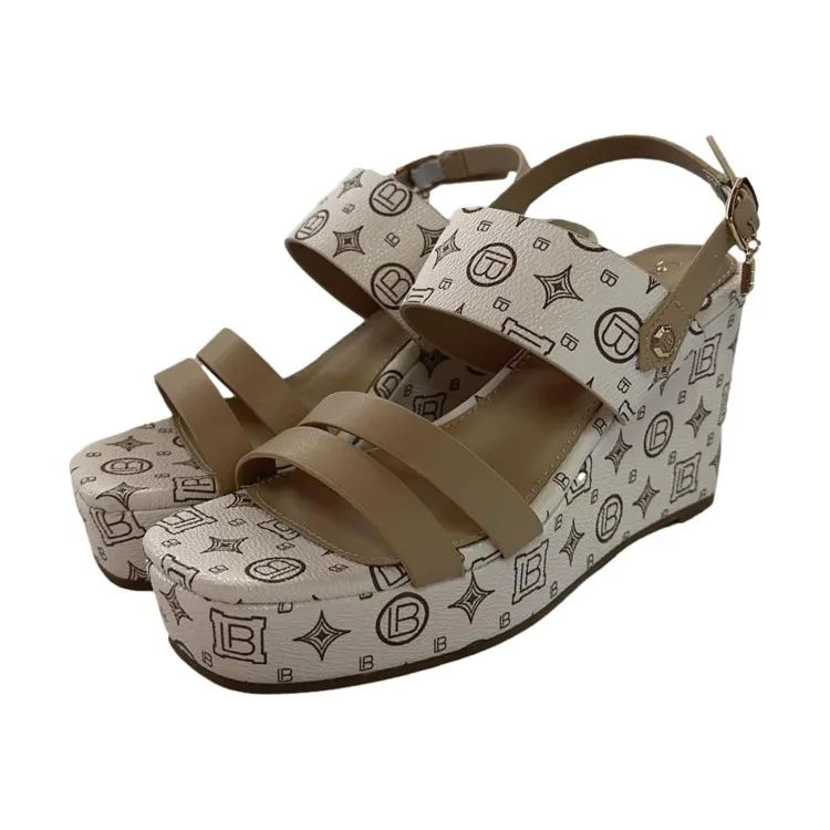 Laura Biagiotti 8450 Zeeppa Donna Platform Beige