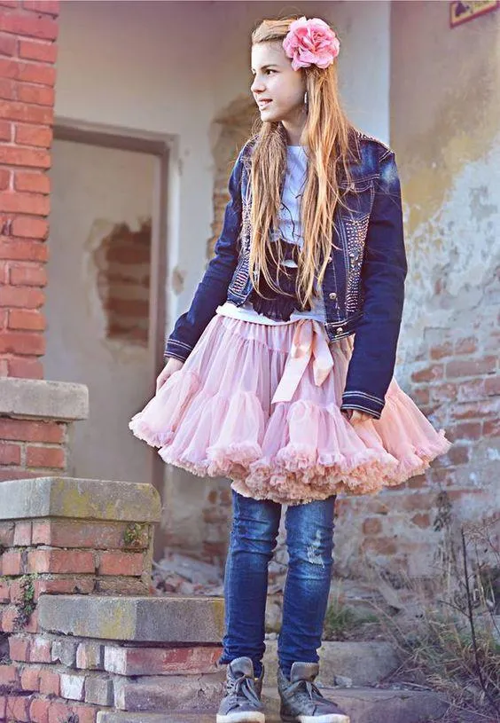 Dusty Pink CAT PRINCESS Pettiskirt for Children