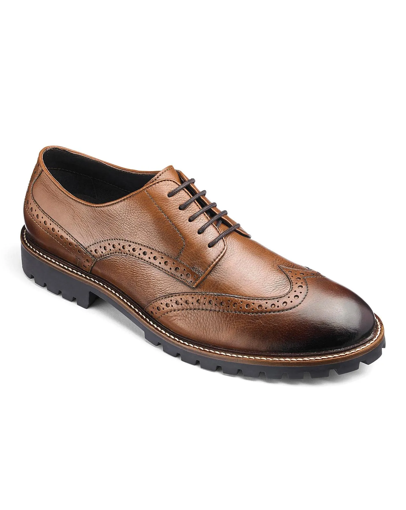 Extra Wide Fit Leather Brogues on Sale