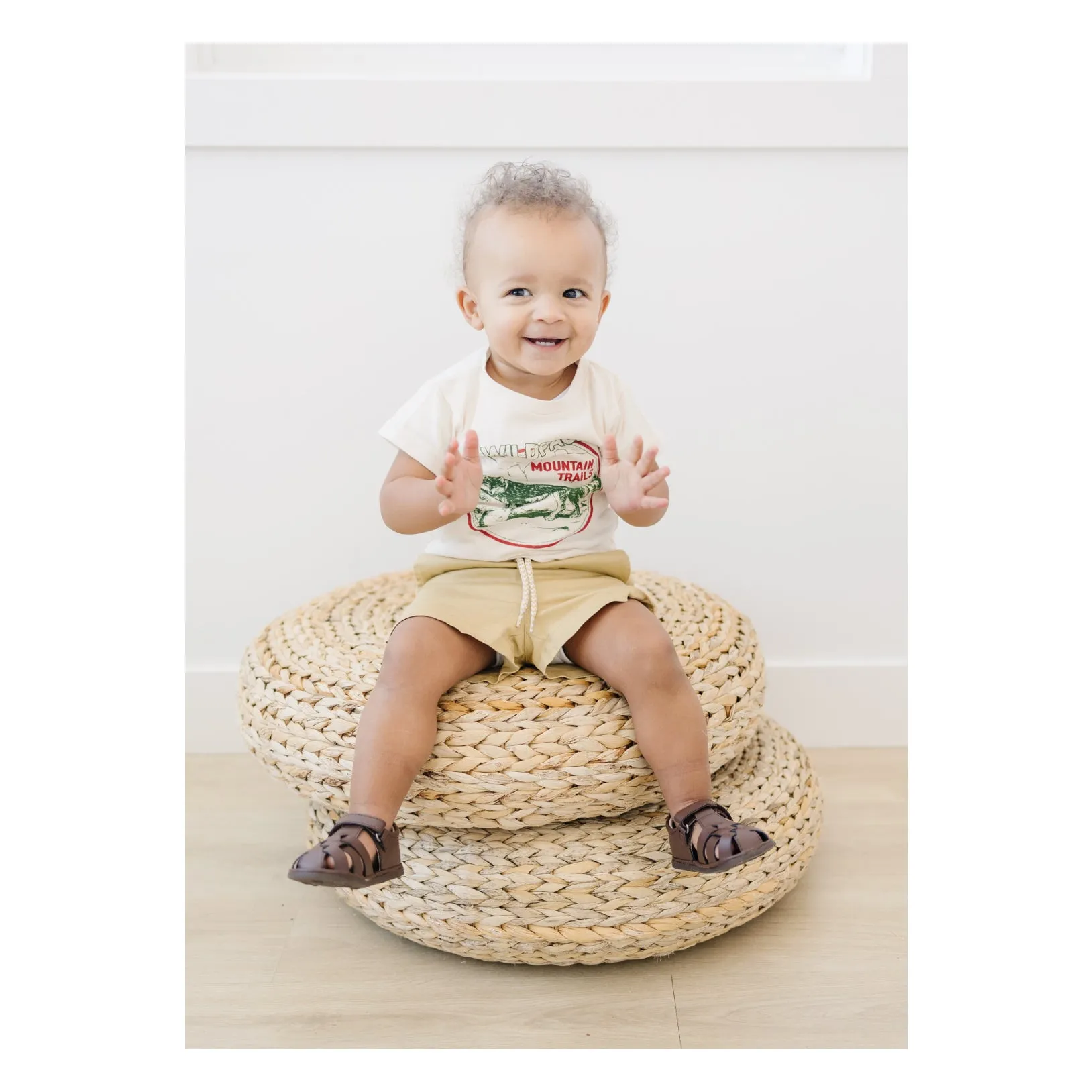 Brown Leather Fisherman Sandal for Babies