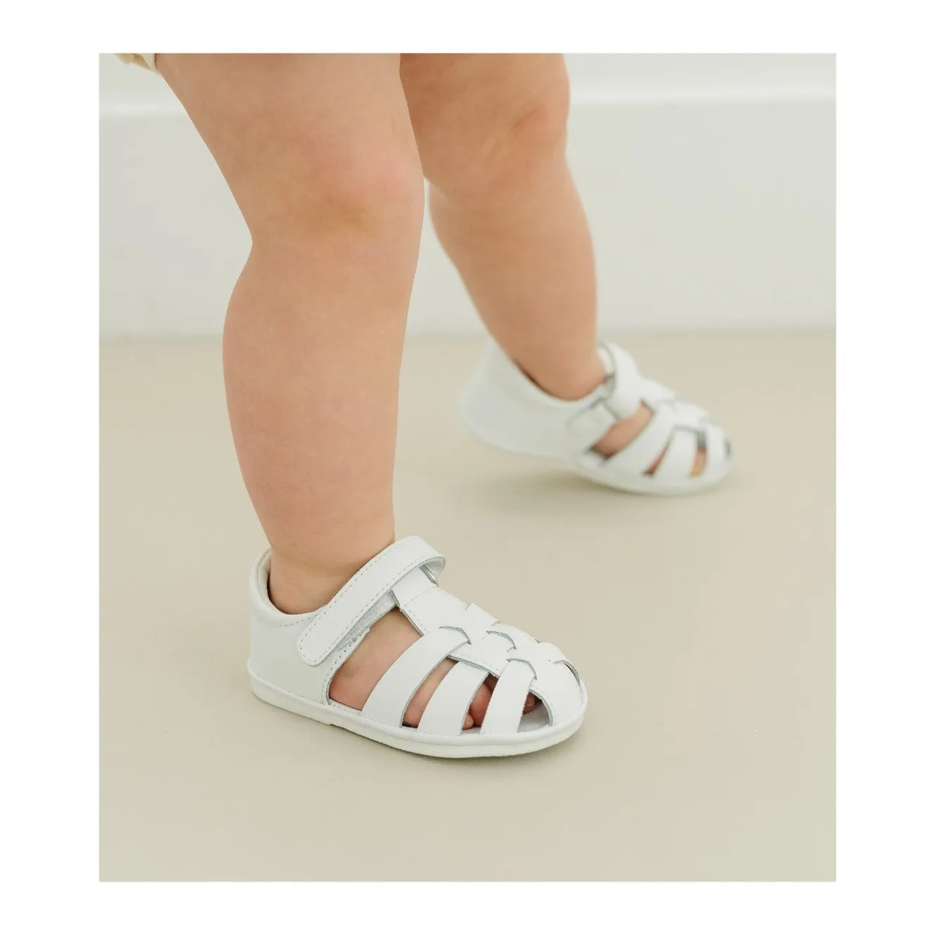 Brown Leather Fisherman Sandal for Babies