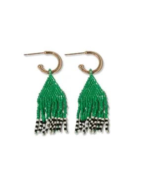 Kelly Green Leta Fringe Earrings