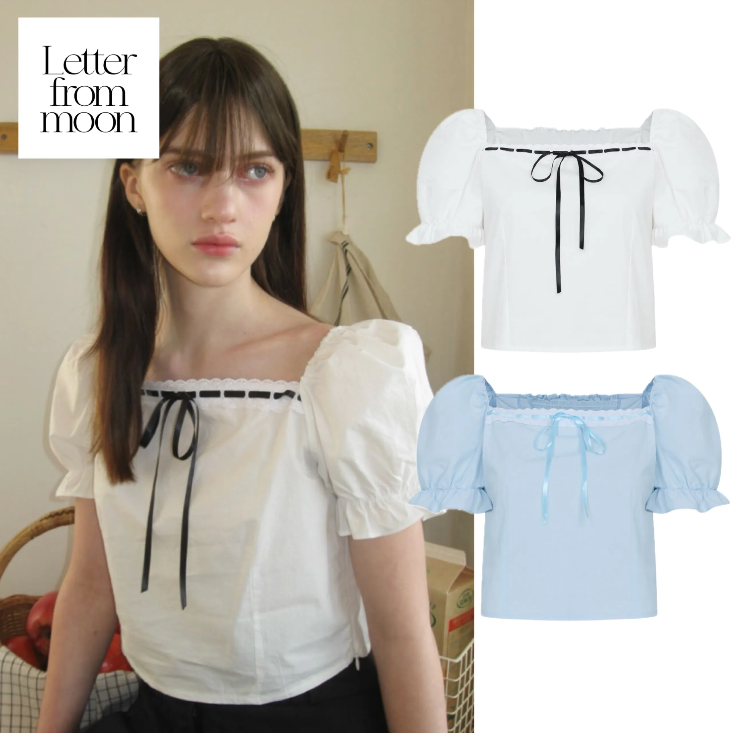 *Cotton Cropped Dolman Top by LETTER FROM MOON