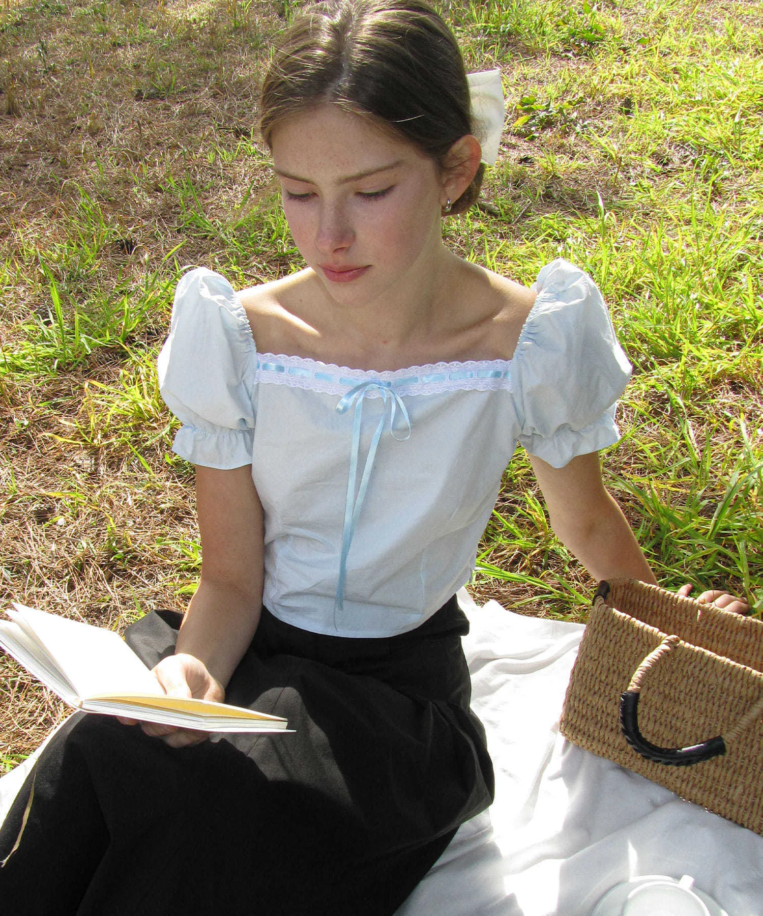 *Cotton Cropped Dolman Top by LETTER FROM MOON