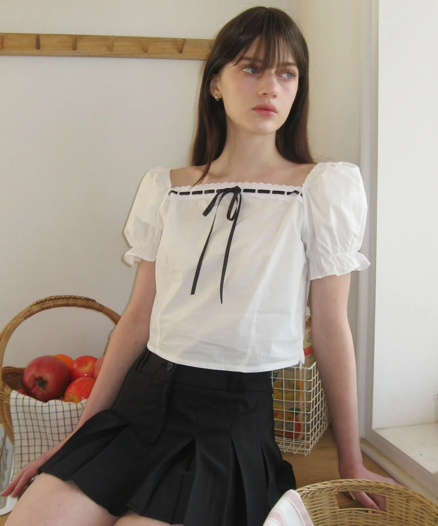 *Cotton Cropped Dolman Top by LETTER FROM MOON